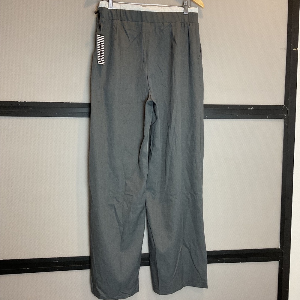 NWT Haute Monde Wide-leg Pant Sz L - Gray